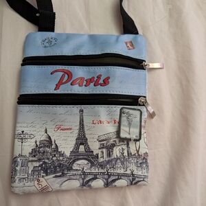 Paris Themed Crossbody Bag